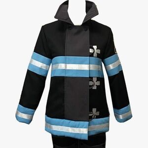 Mens Cosplay Anime Costume Shinra Kusakabe Suit Coat